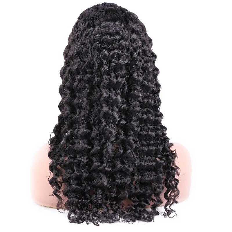 Wavymy Loose Deep Wave 13x4 HD Lace Front Wigs 100% Virgin Human Hair Lace Wig