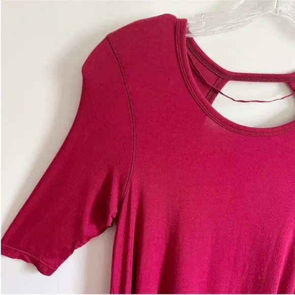 We the Free Jacqueline dress red mini flowy tunic cutout flared