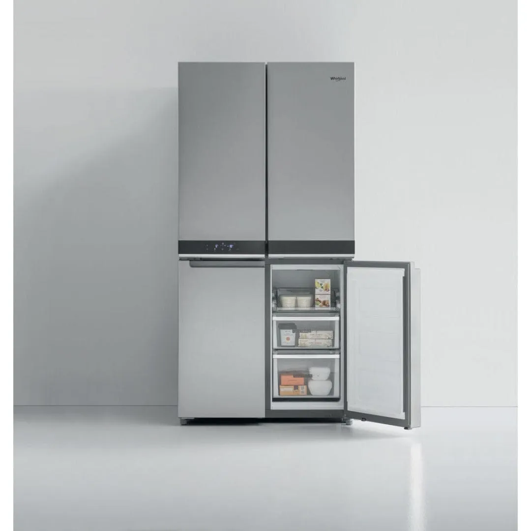 Whirlpool 591L Silver Inox Side By Side Fridge WQ9B1LM