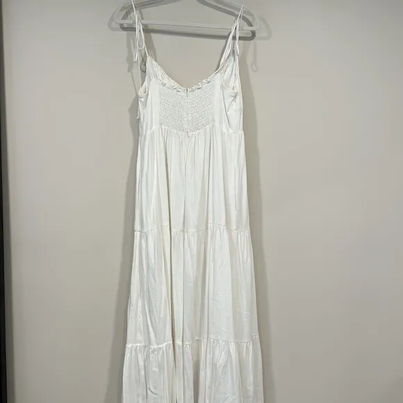 White Linen Maxi Dress by NIA