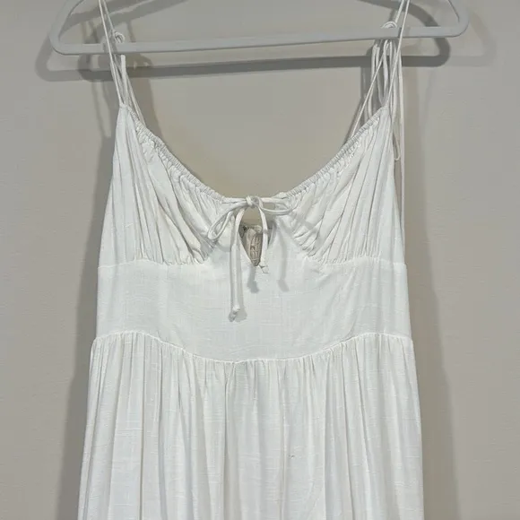 White Linen Maxi Dress by NIA