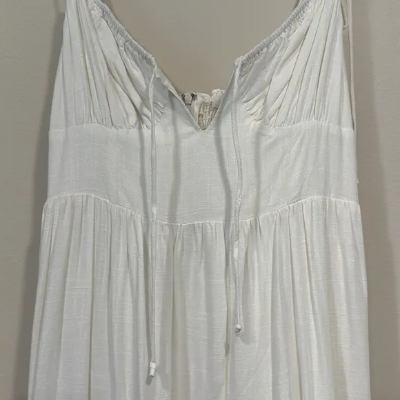 White Linen Maxi Dress by NIA