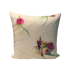White Silk Throw Pillows - Throw Pillows
