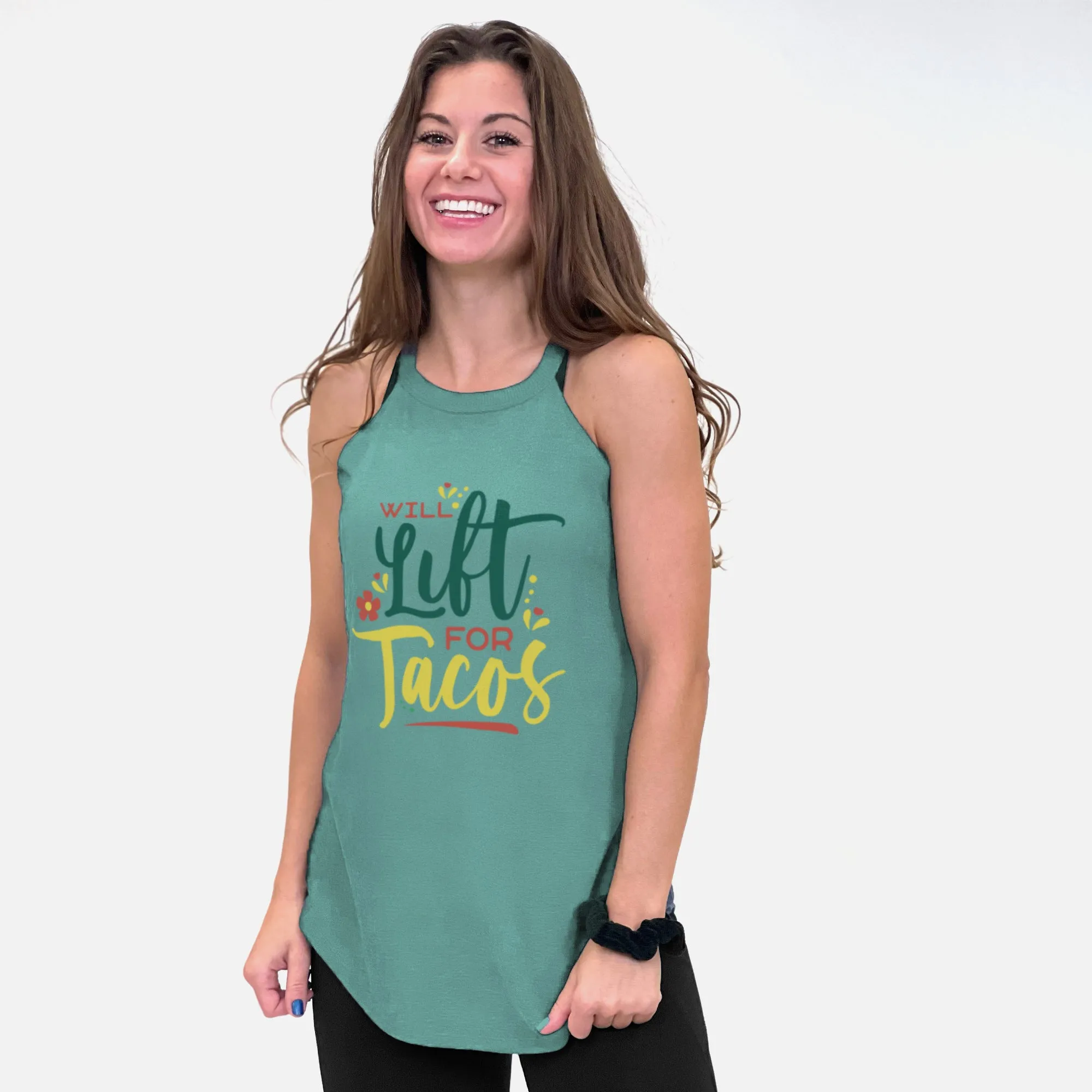 Will Lift for Tacos Rocker Tank Top