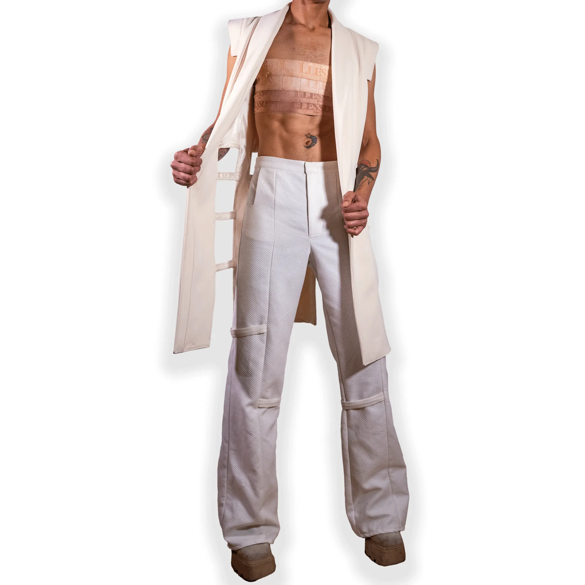 Window Paneled Elongated Vest