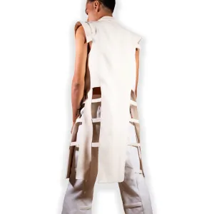 Window Paneled Elongated Vest