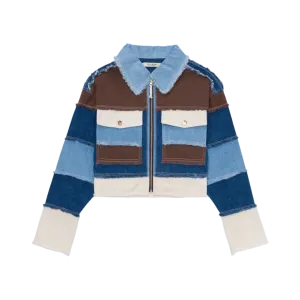 Womens Honor The Gift C-Fall Panel Denim Jacket 'Multi'