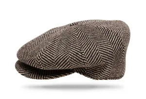 Wool Apple Jack - Brown Herringbone
