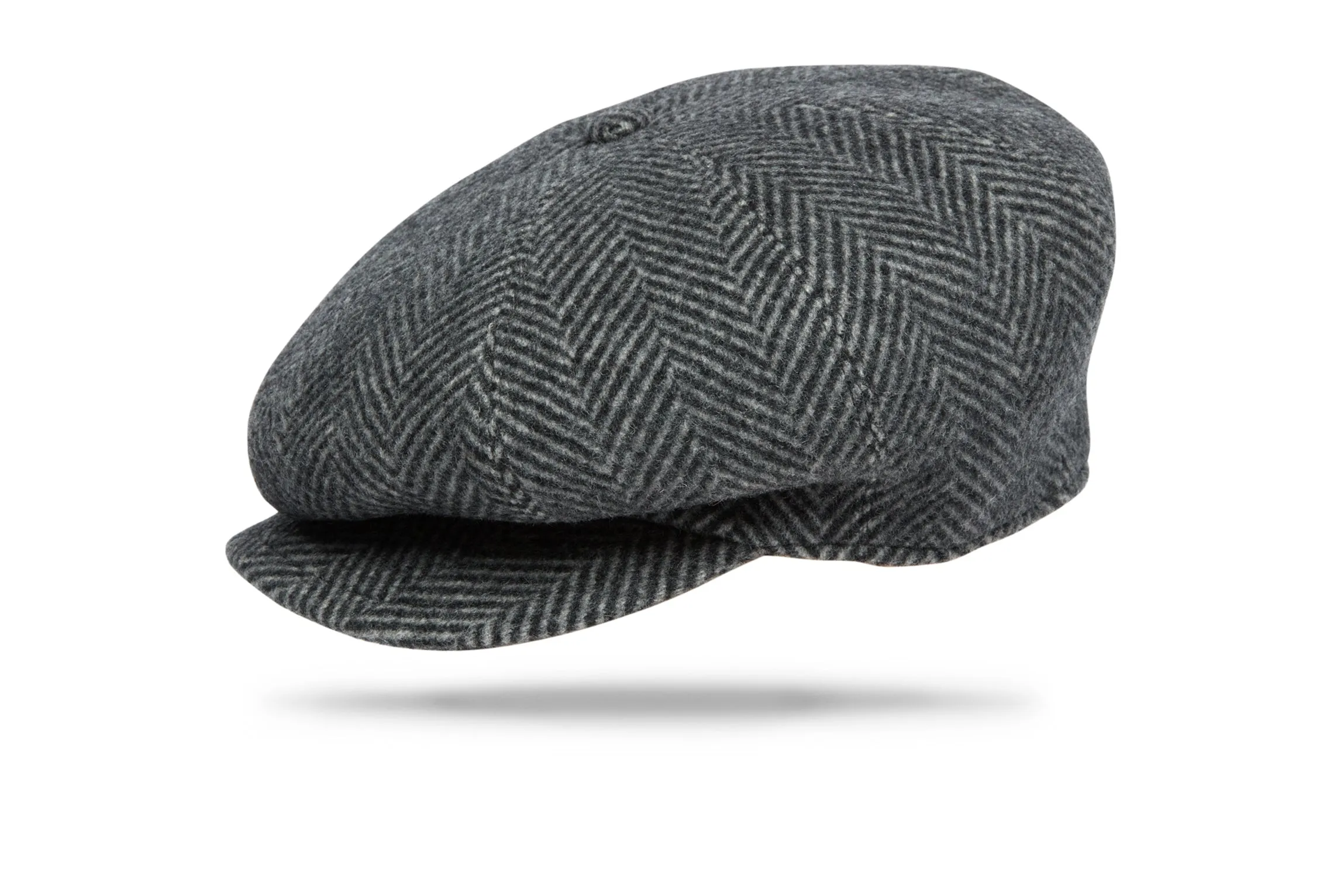 Wool Apple Jack - Grey Herringbone W