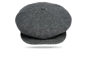 Wool Apple Jack - Grey Herringbone W