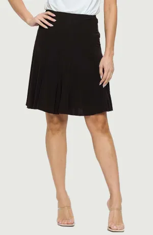 Wrinkle Resistant Paneled Knee Skirt
