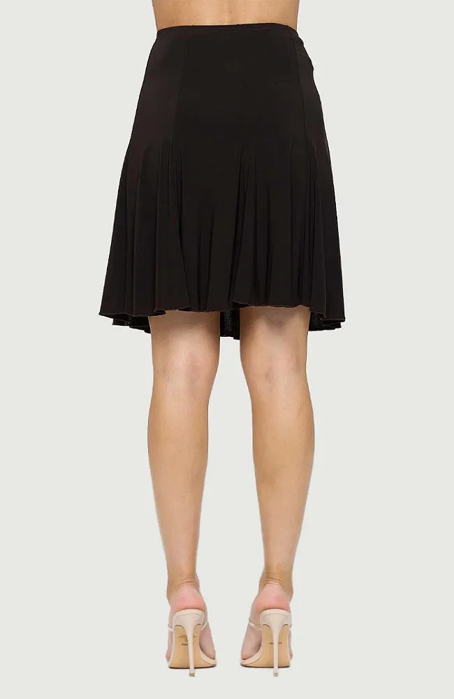 Wrinkle Resistant Paneled Knee Skirt