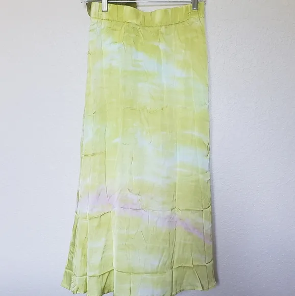 YFB Savanna Twist Tie Dye Midi Skirt NWT