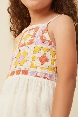 Youth Crochet Babydoll Tank Top