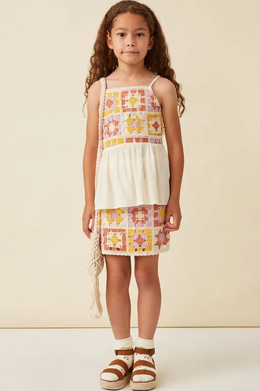Youth Crochet Babydoll Tank Top