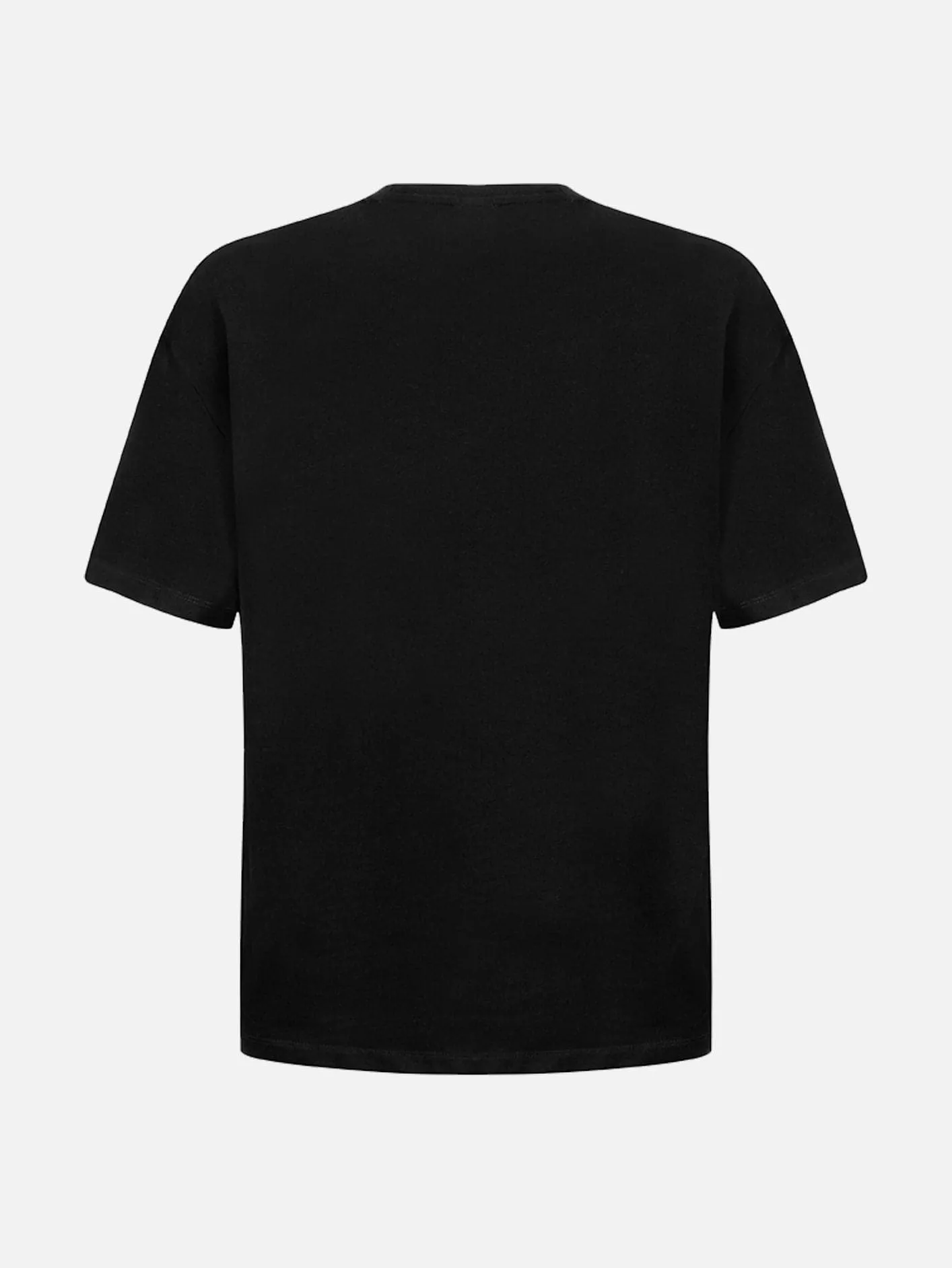 Yuza Göğüs Baskılı Relaxed Kesim T-Shirt