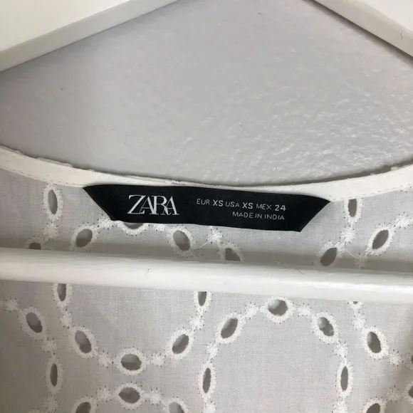 Zara Off White Casual Midi Dress