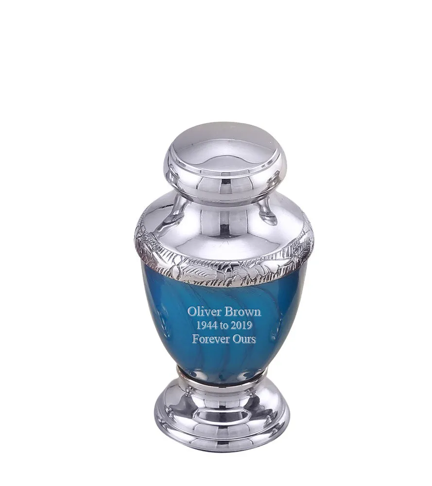 Zejtar Series - Blue Pearl Cremation Urn - IUFH154AL