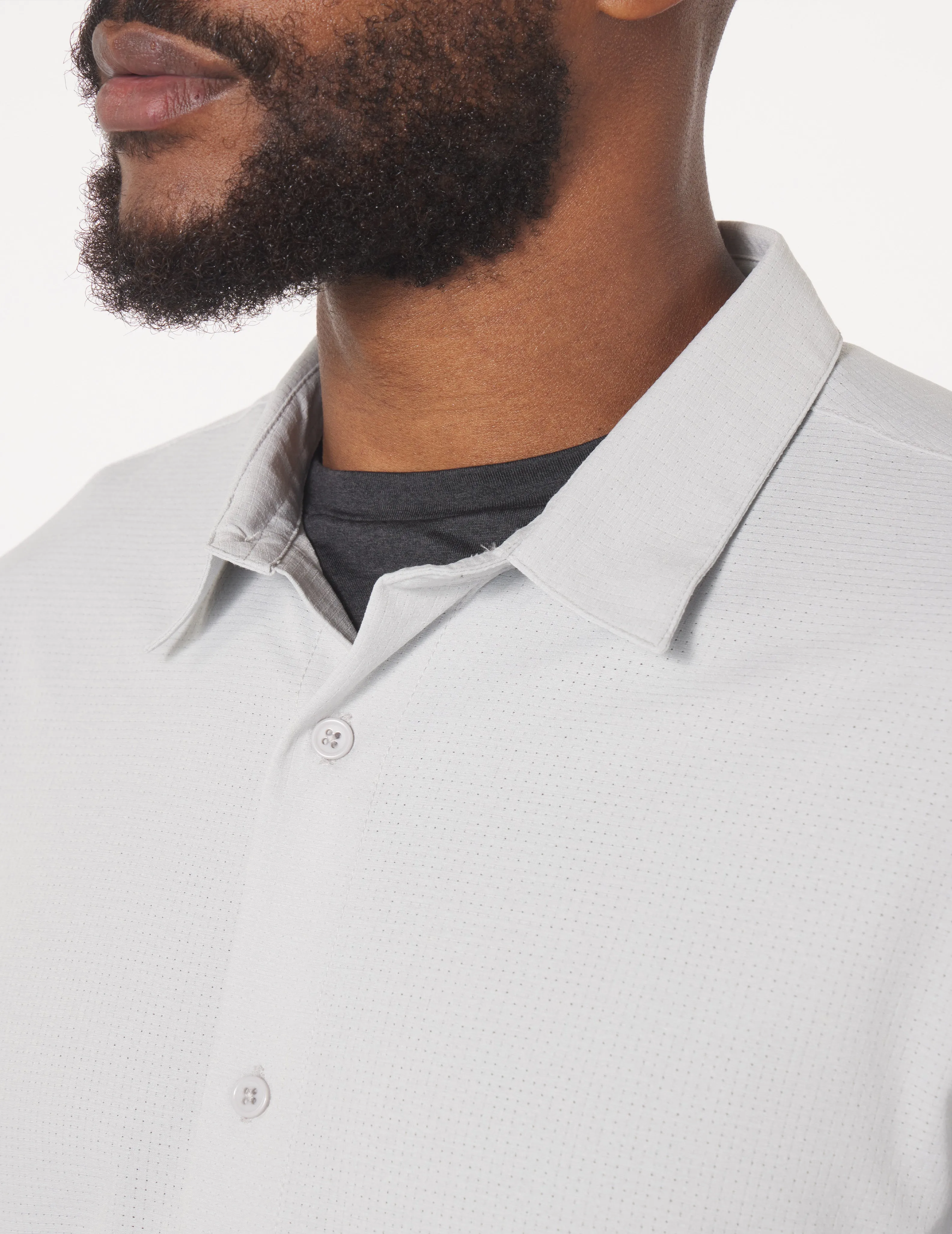 Zephyr Long Sleeve Shirt: Ash Grey