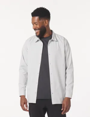 Zephyr Long Sleeve Shirt: Ash Grey